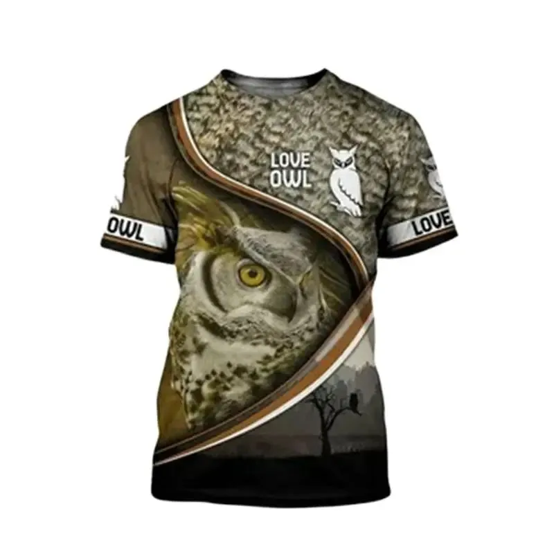 2xl-6xl Jungle Animal 3D Camouflage Print Men's Casual Round Neck Short Sleeve Quick Drying Oversized T-shirt.