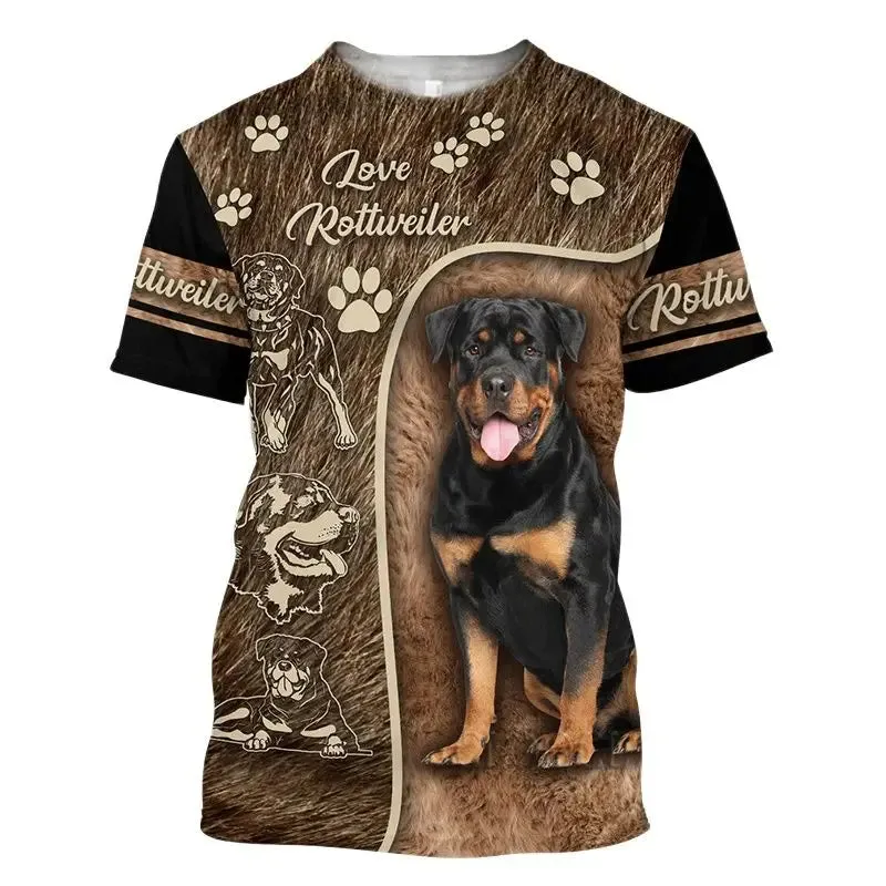 2xl-6xl Jungle Animal 3D Camouflage Print Men's Casual Round Neck Short Sleeve Quick Drying Oversized T-shirt.