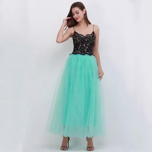 4 Layer Tulle Bouffant Puffy Fashion Tutu Skirt