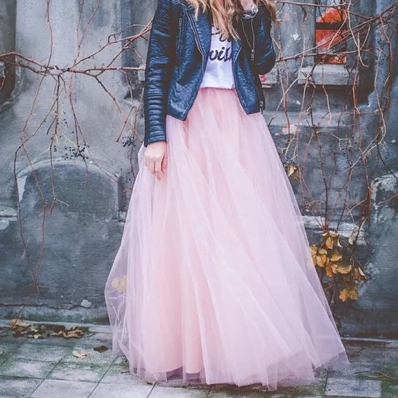 4 Layer Tulle Bouffant Puffy Fashion Tutu Skirt