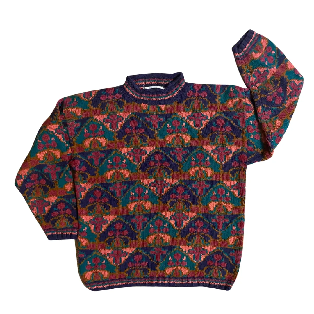 90's VINTAGE KNIT CREWNECK SWEATER