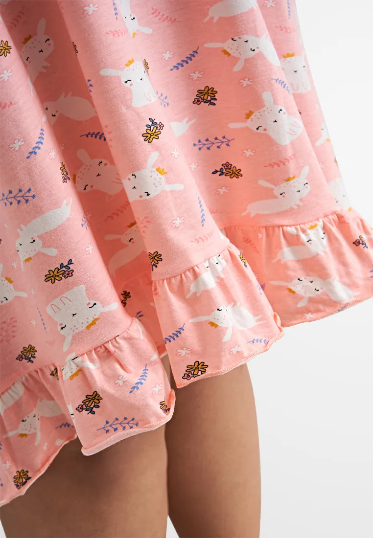 Adorbs Cute Animal Printed Lounge Sleep Dress