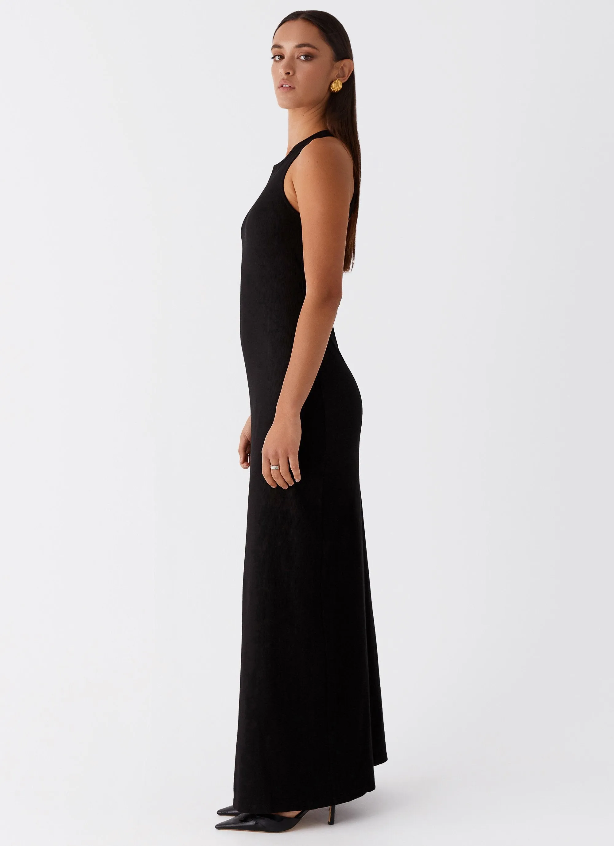 Alice Cut Out Maxi Dress - Black