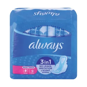 Always Maxi Sanitary Pads Long 9 Pads