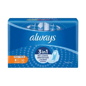 Always Maxi Sanitary Pads Normal 10 Pads