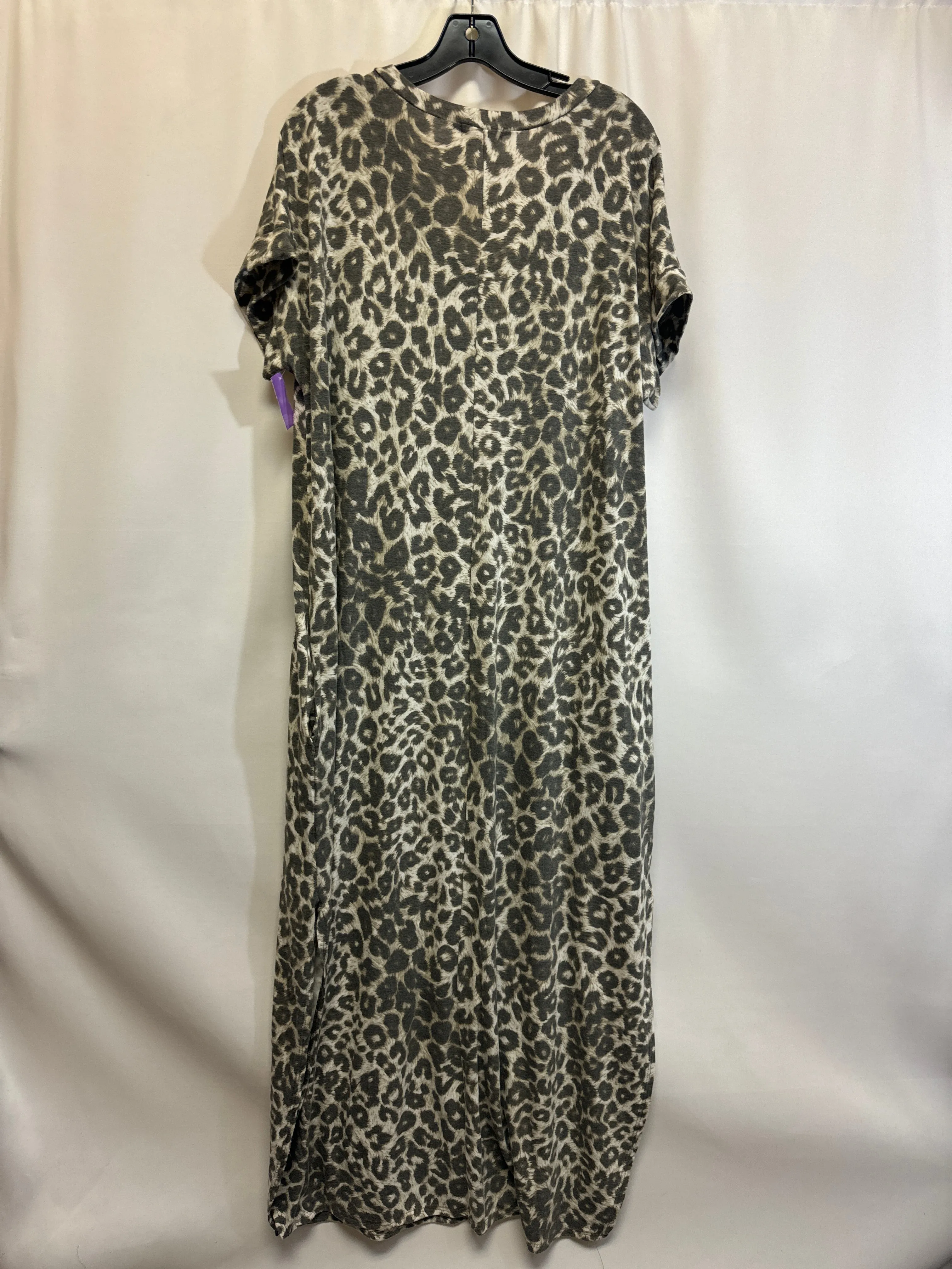 Animal Print Dress Casual Maxi Clothes Mentor, Size Xl