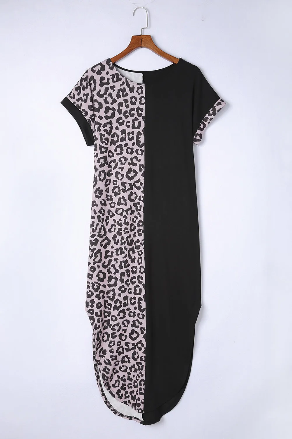 *APP EXCLUSIVE* Leopard Colorblock Maxi Dress