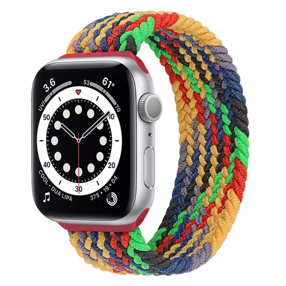 Apple Watch (45mm) elastic watch strap - Colorful Green / Size: S