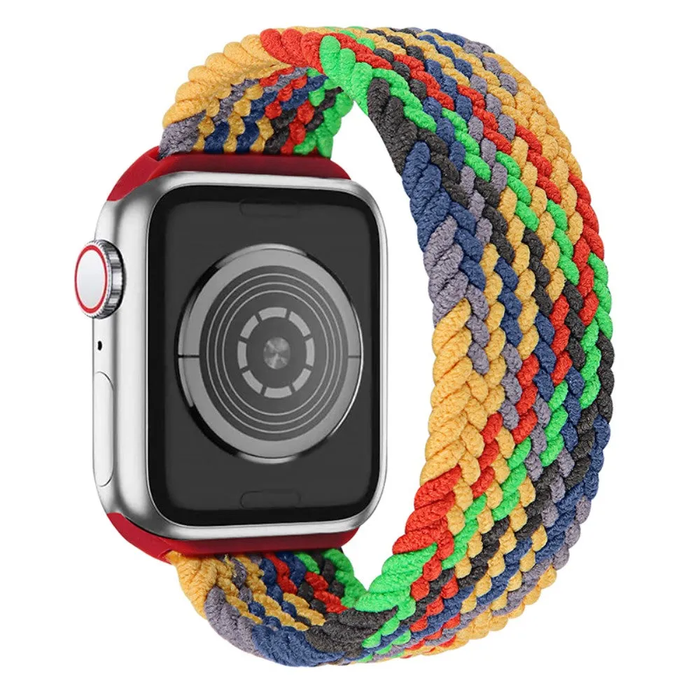 Apple Watch (45mm) elastic watch strap - Colorful Green / Size: S