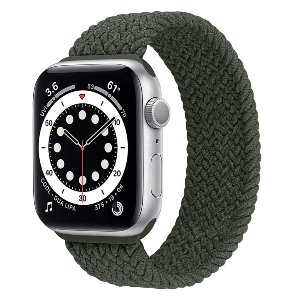 Apple Watch (45mm) elastic watch strap - Olive Green / Size: L