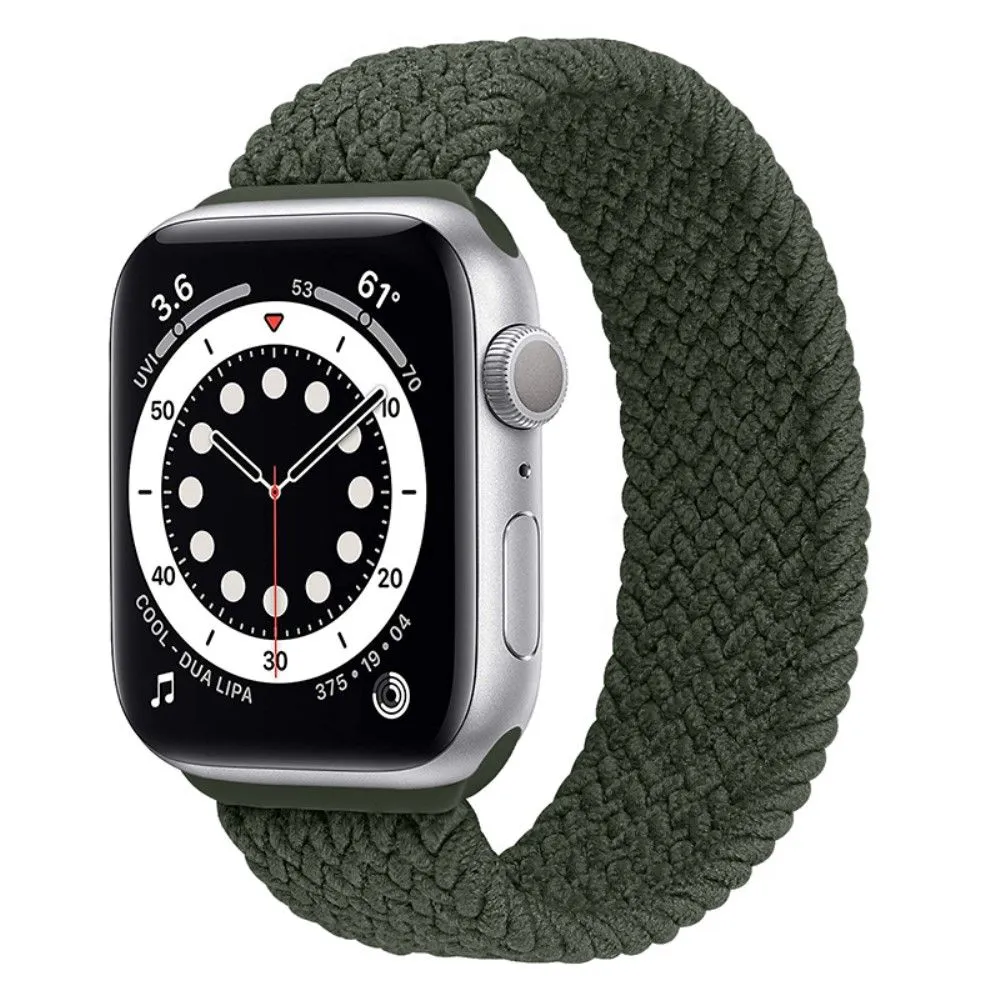 Apple Watch (45mm) elastic watch strap - Olive Green / Size: L