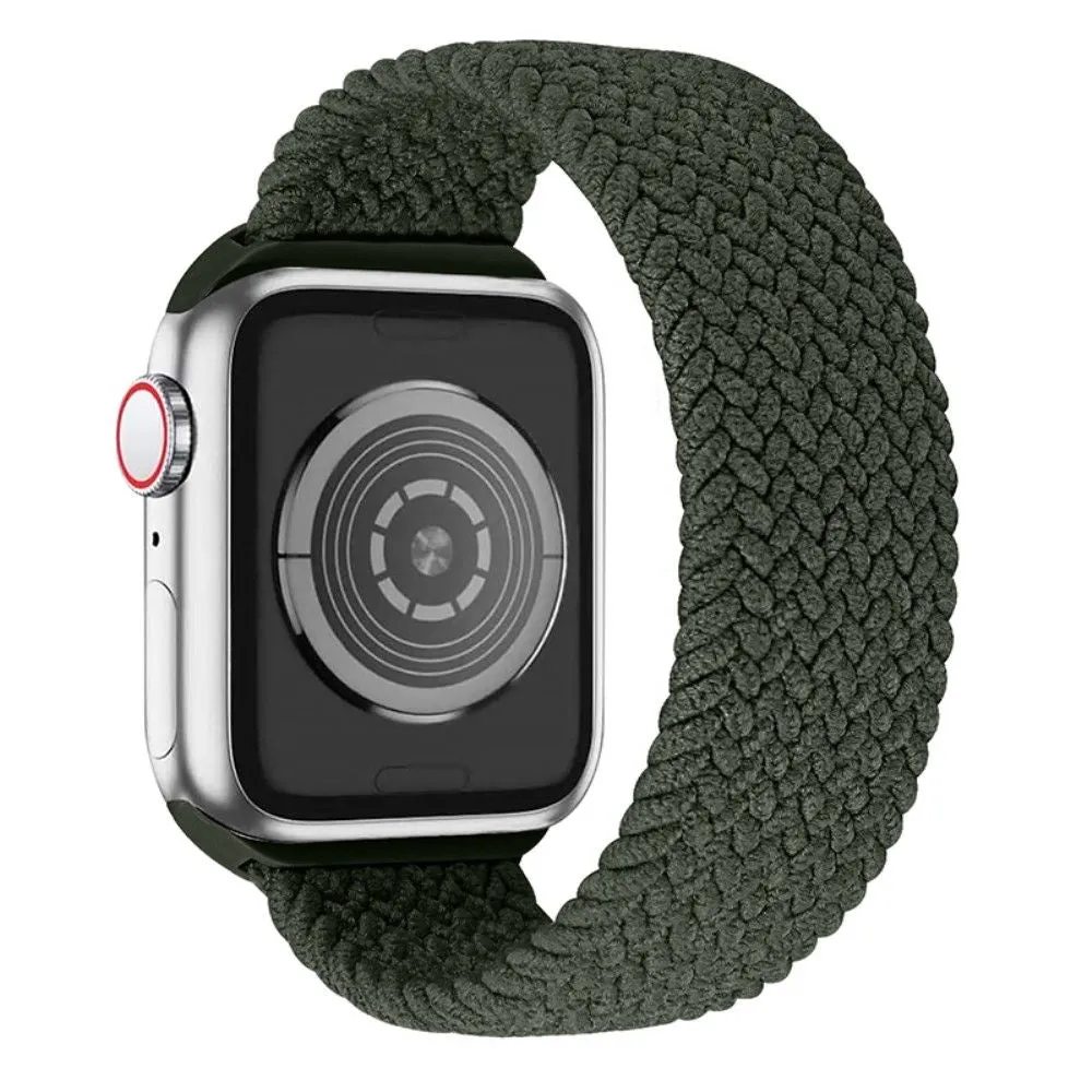 Apple Watch (45mm) elastic watch strap - Olive Green / Size: L