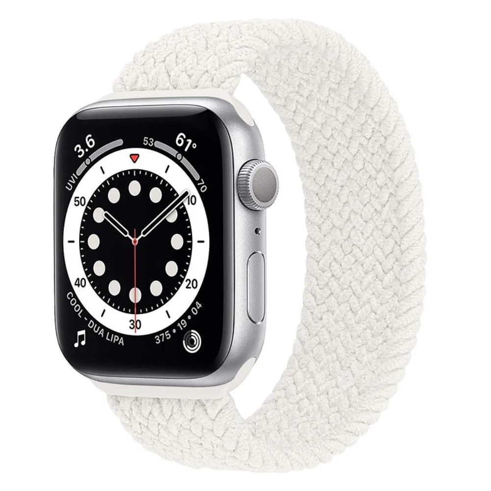 Apple Watch (45mm) elastic watch strap - Pearl White / Size: XL