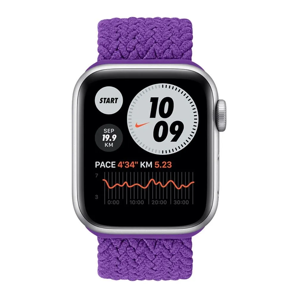 Apple Watch (45mm) elastic watch strap - Purple / Size: L