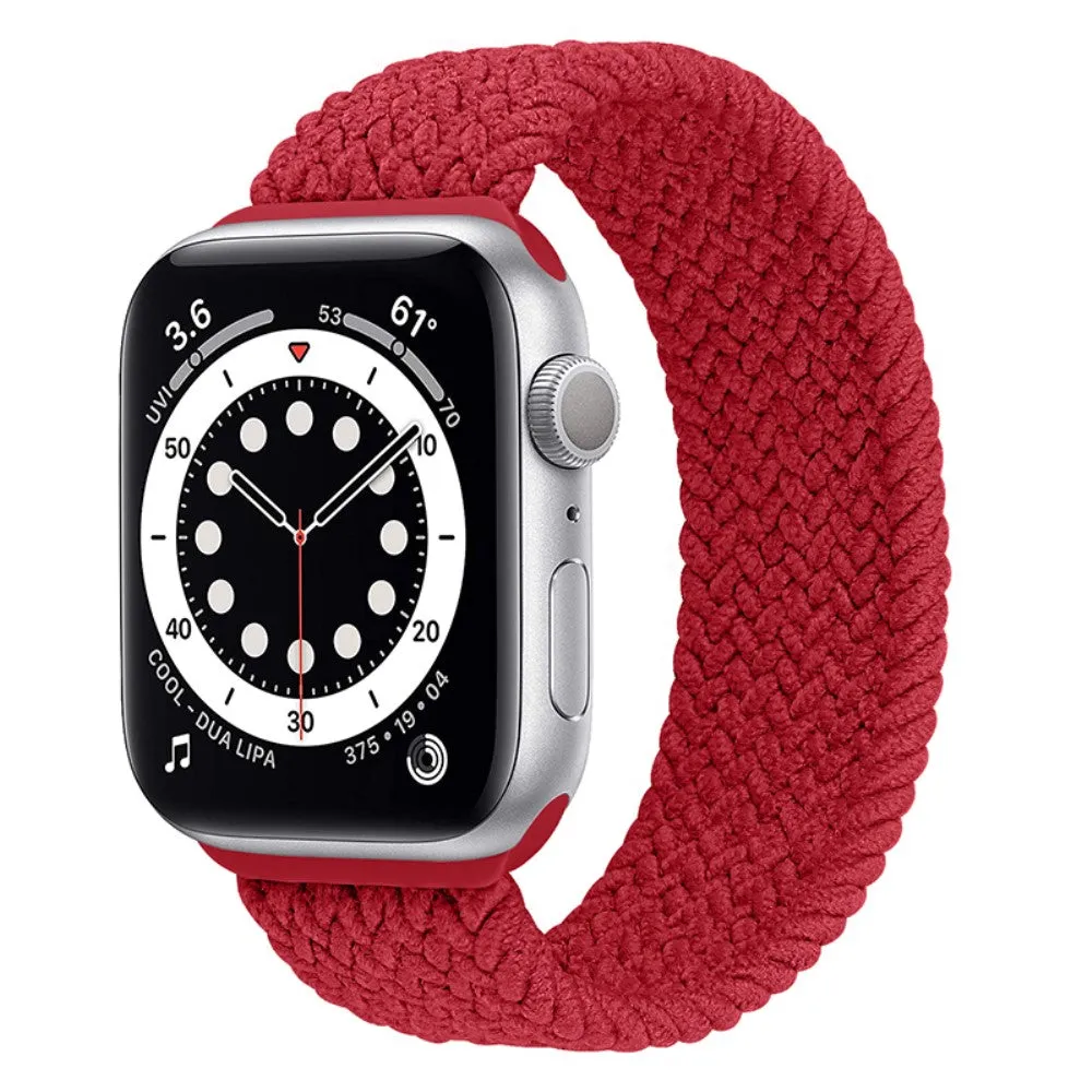 Apple Watch (45mm) elastic watch strap - Red / Size: L