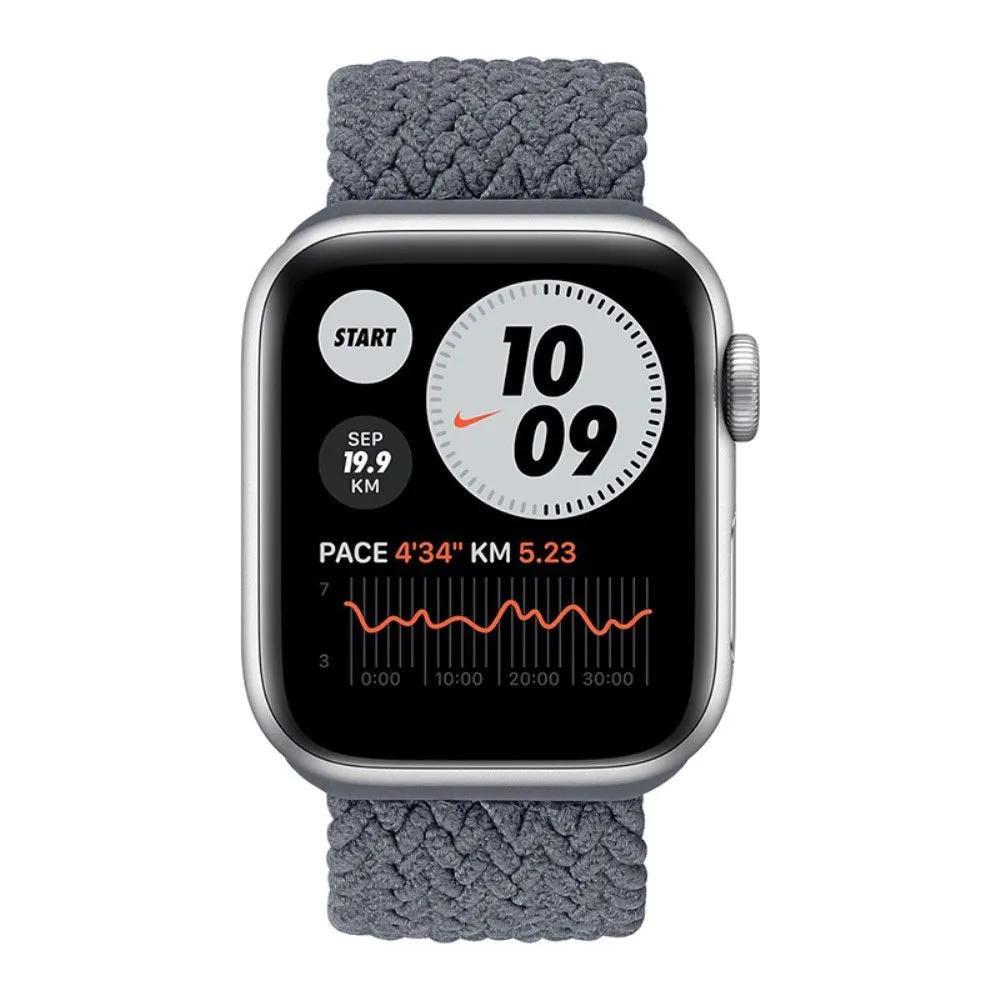 Apple Watch (45mm) elastic watch strap - Space Grey / Size: M