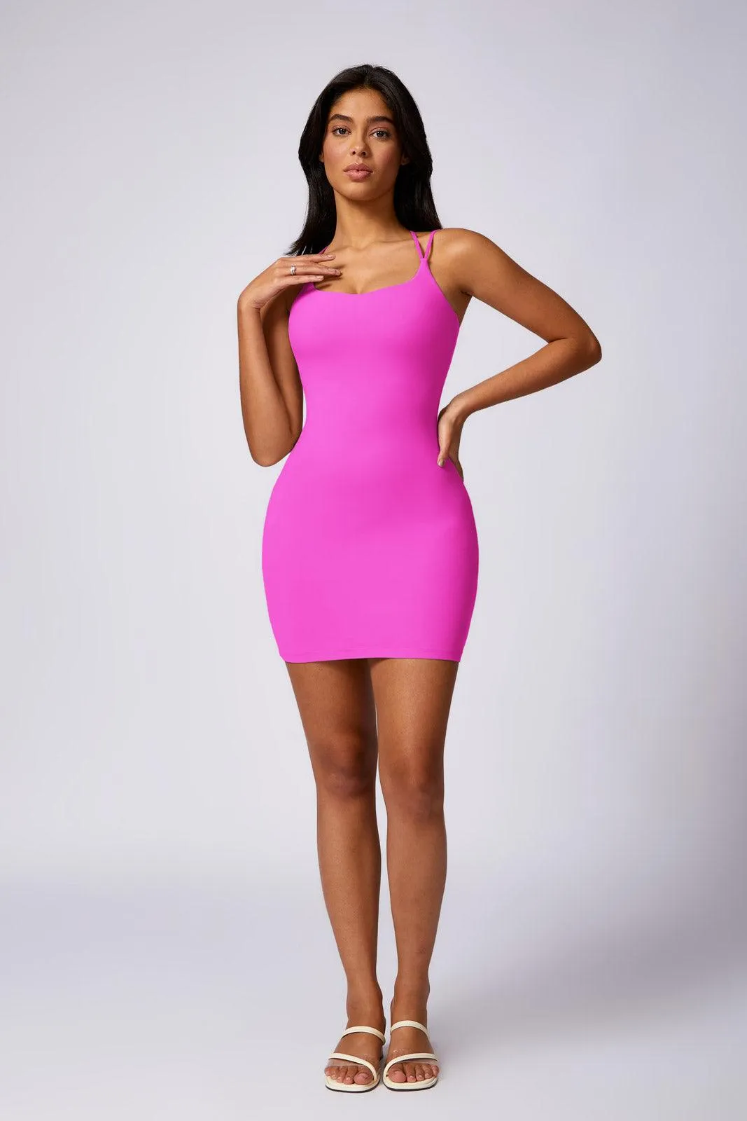 Arabella Mini Dress - Magenta (FINAL SALE)