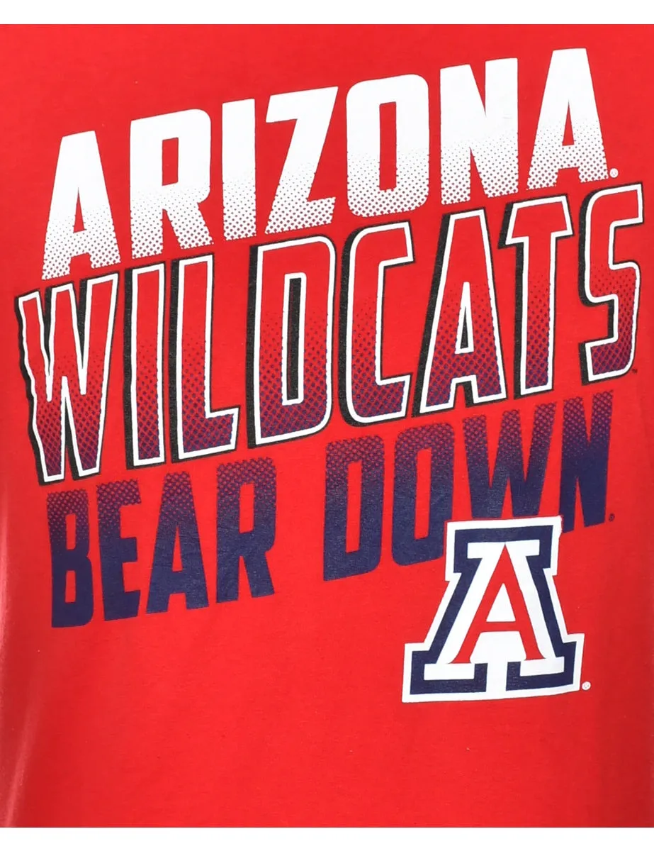 Arizona Wildcats Bear Down Printed T-shirt - XL