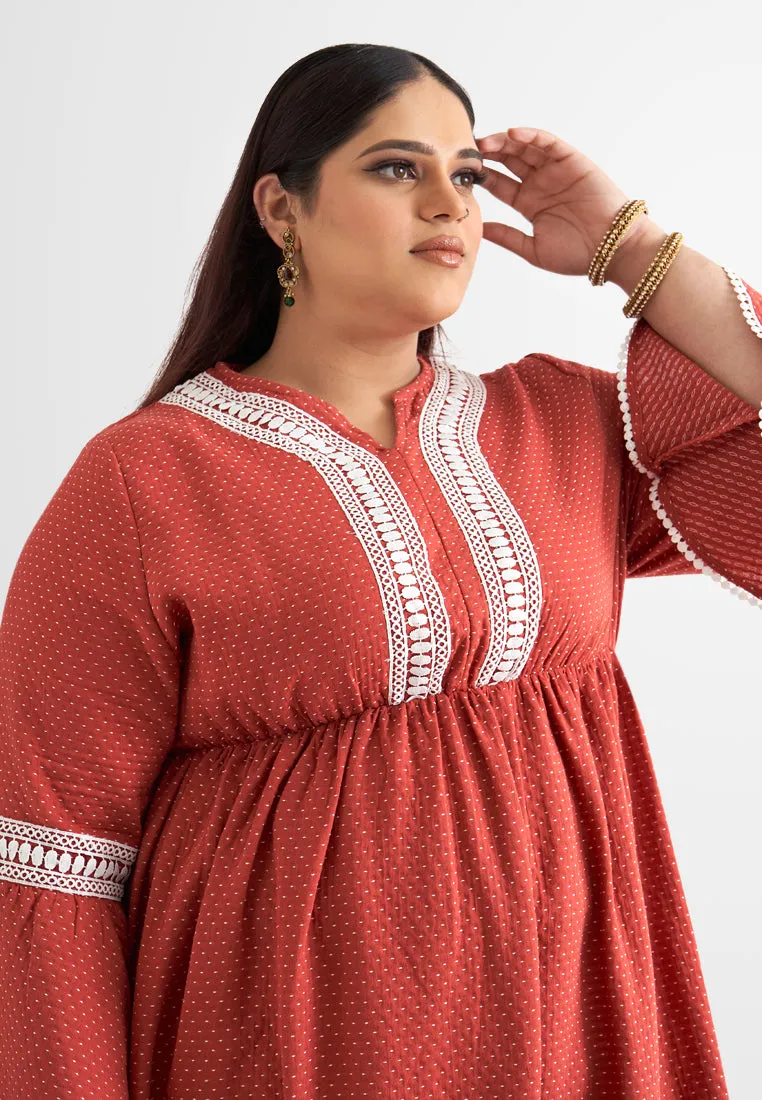 Ashwini Deepavali Peplum Kurta Dress Top