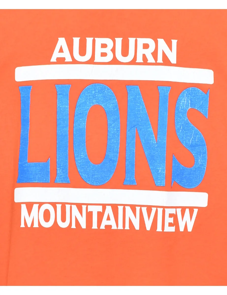 Auburn Lions Printed T-shirt - L