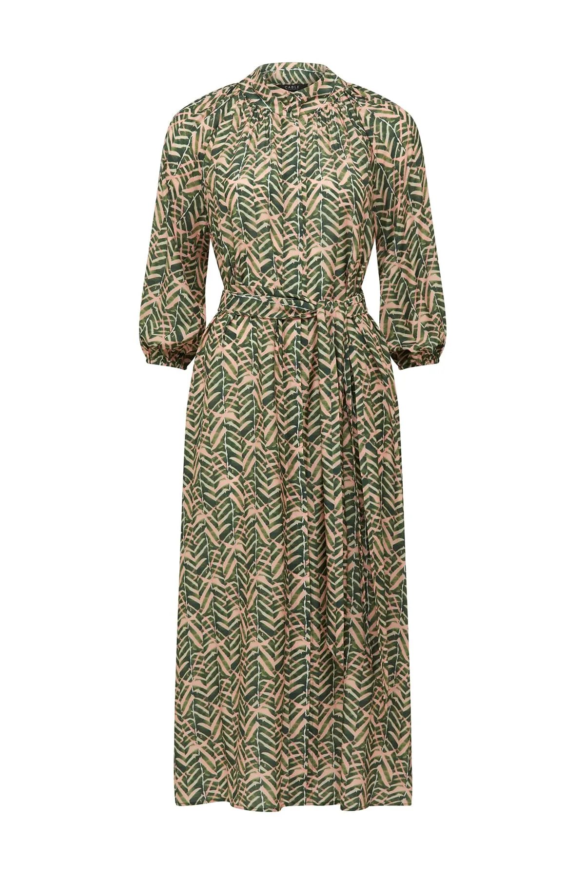 Avalon Maxi Dress - Green Blush Print