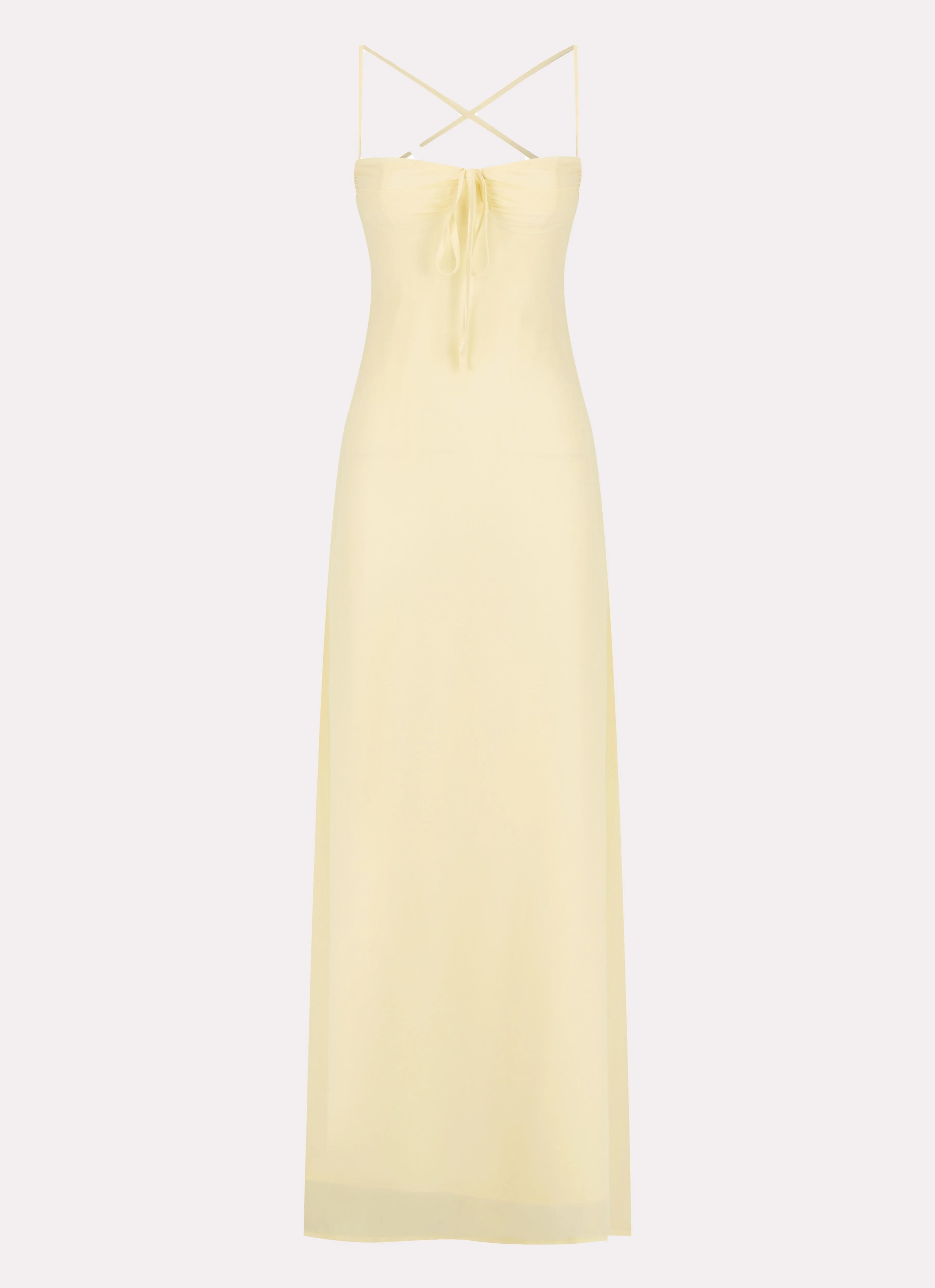 Aveline Bustier Maxi Dress - Yellow