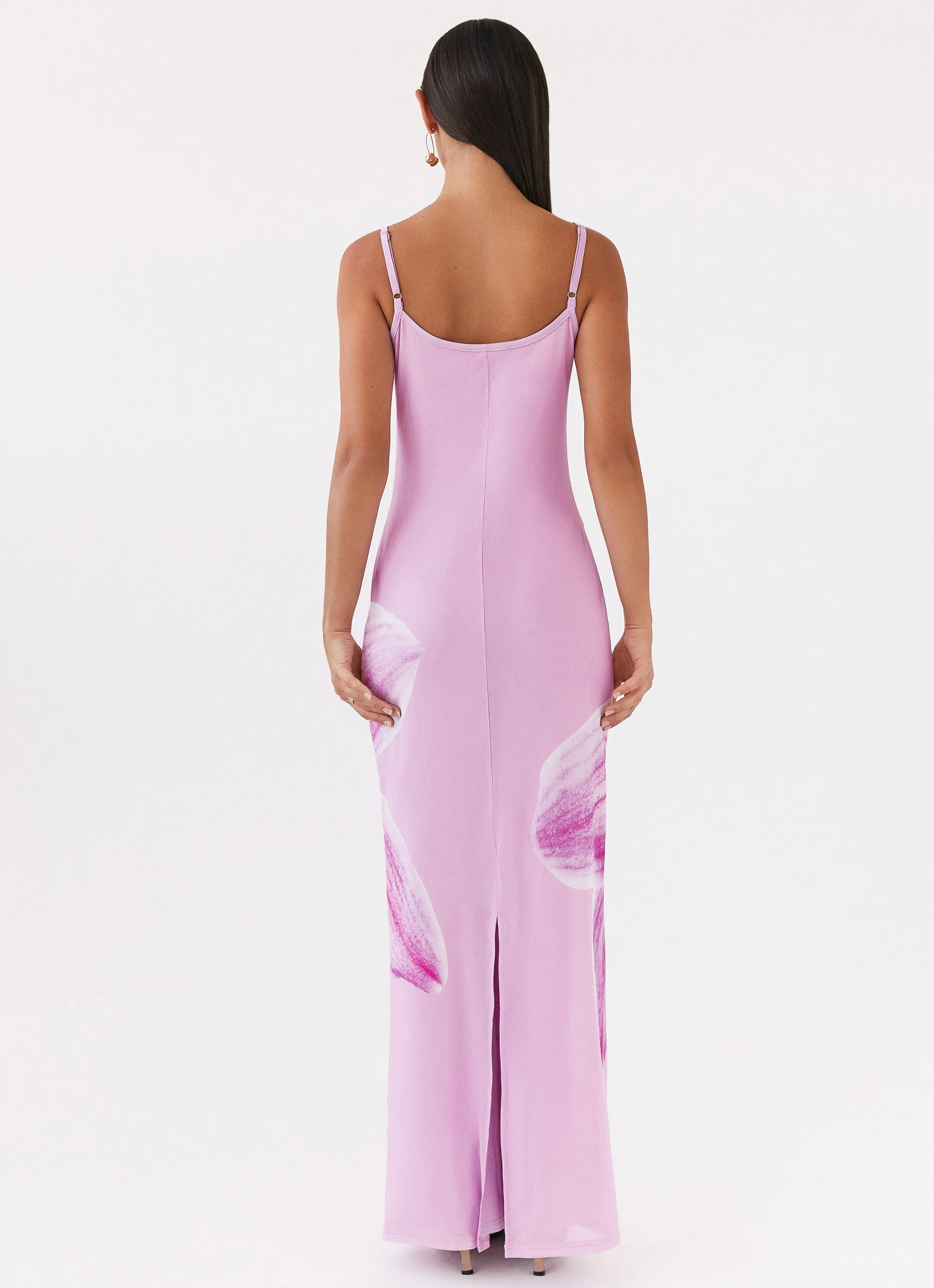 Bad News Mesh Maxi Dress - Pink Magnolia