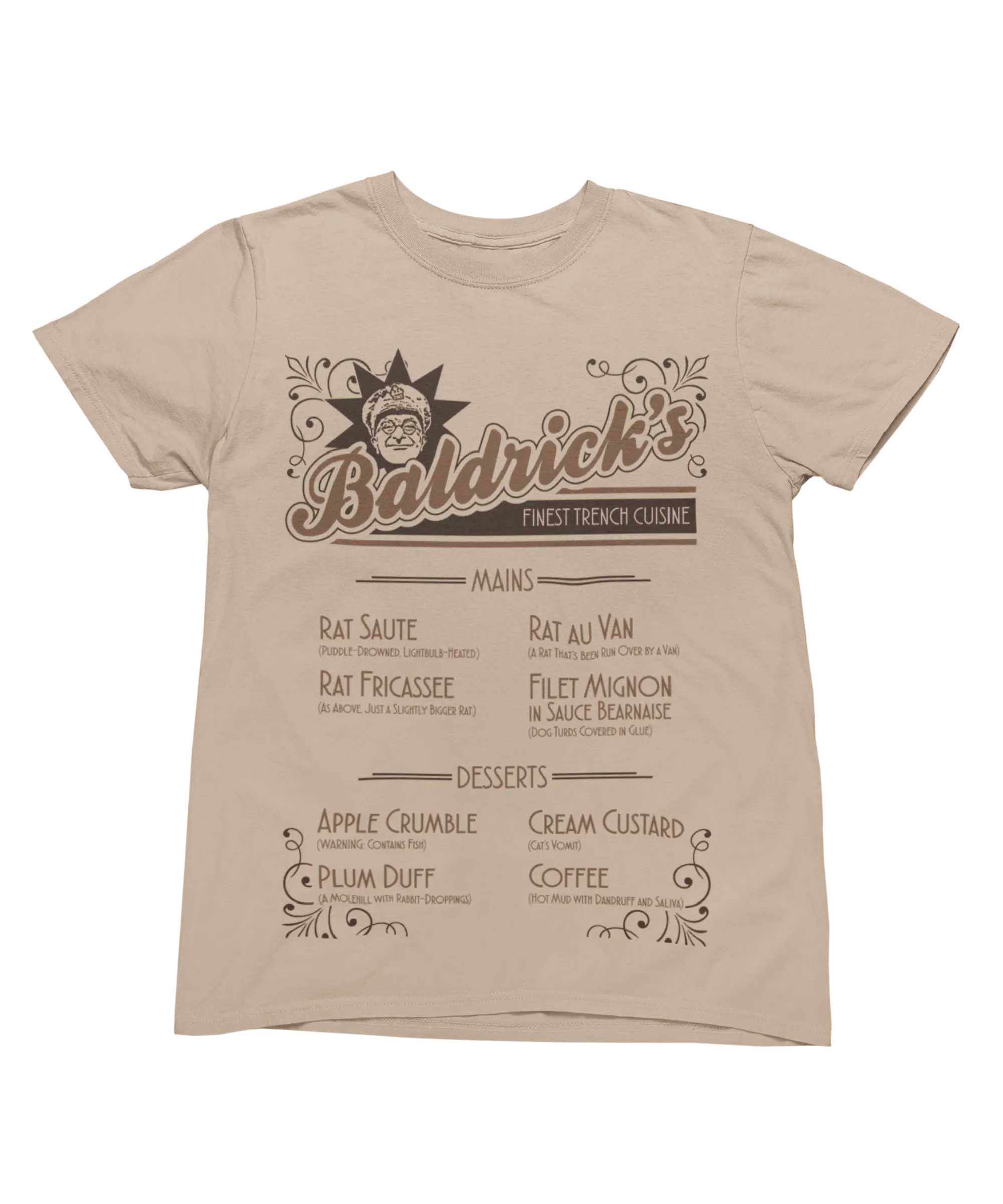 Baldrick's Trench Cuisine T-Shirt