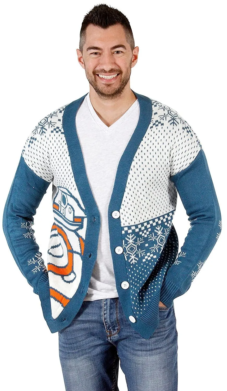 BB8 Ugly Christmas Cardigan Sweater