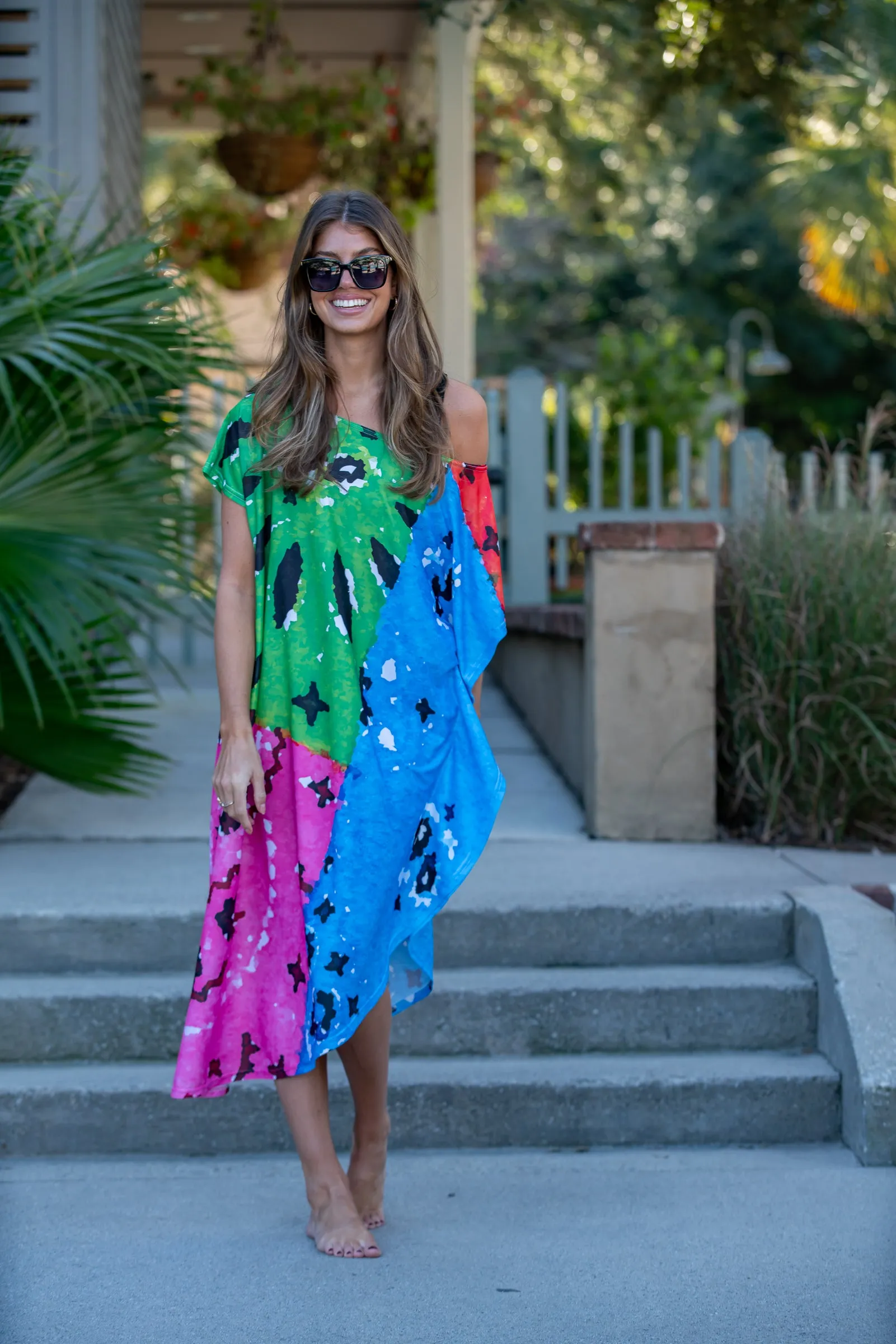 Beachy Bandana Maxi Coastal Caftan