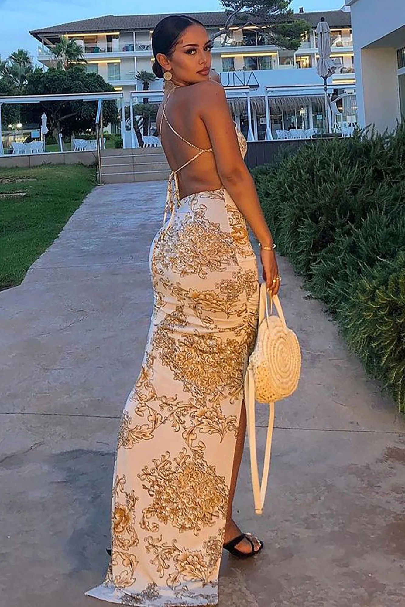 Better Than This Maxi Dress - Gold/combo