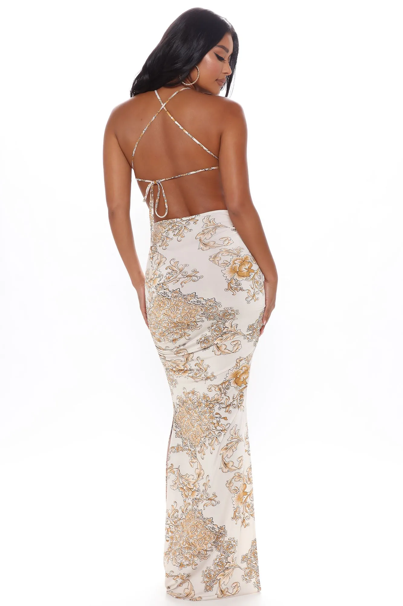 Better Than This Maxi Dress - Gold/combo