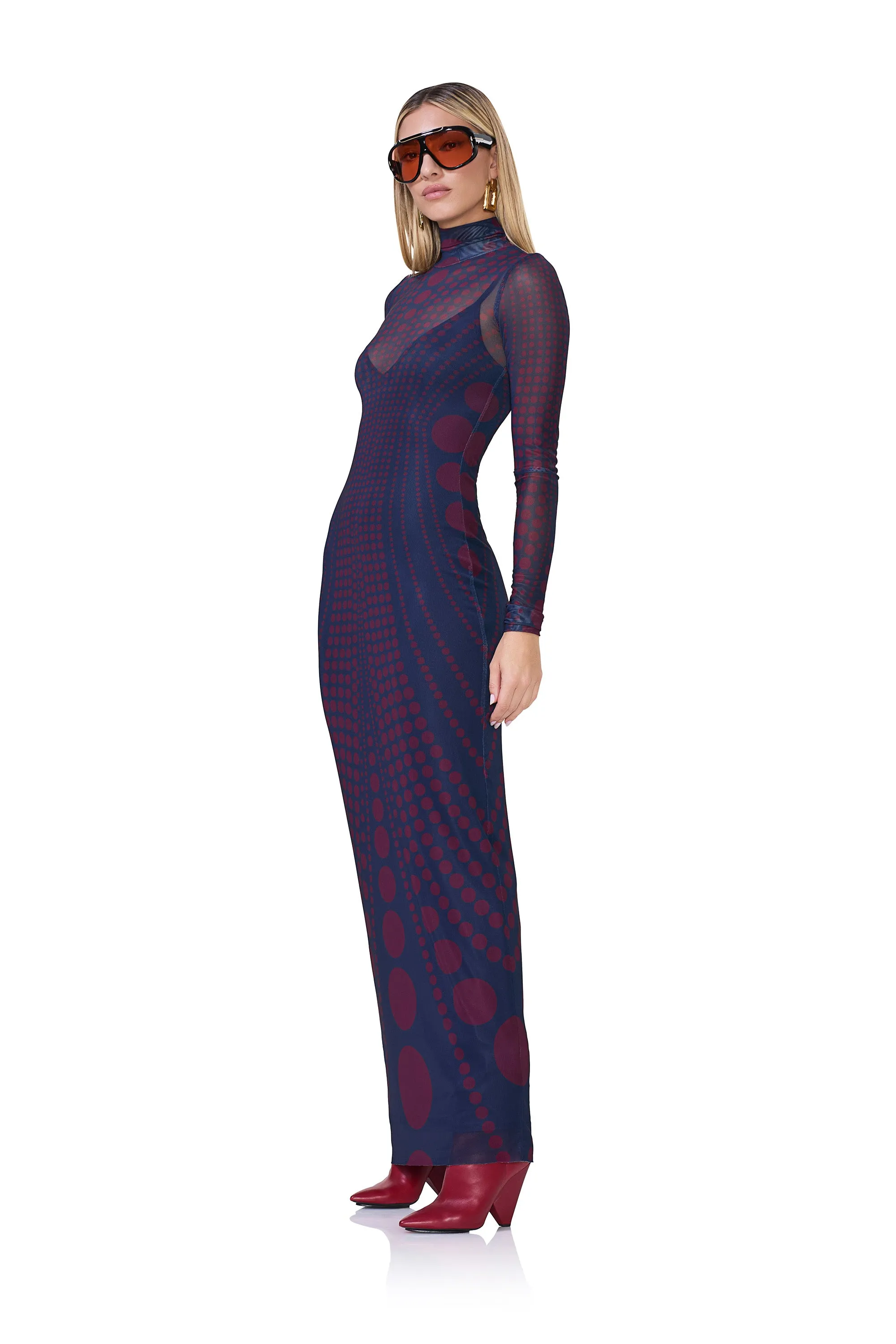 Billie Dress - Navy Illusion