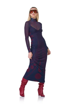 Billie Dress - Navy Illusion