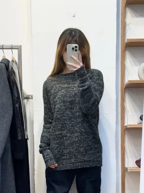 Black Wool Cashmere Sweater