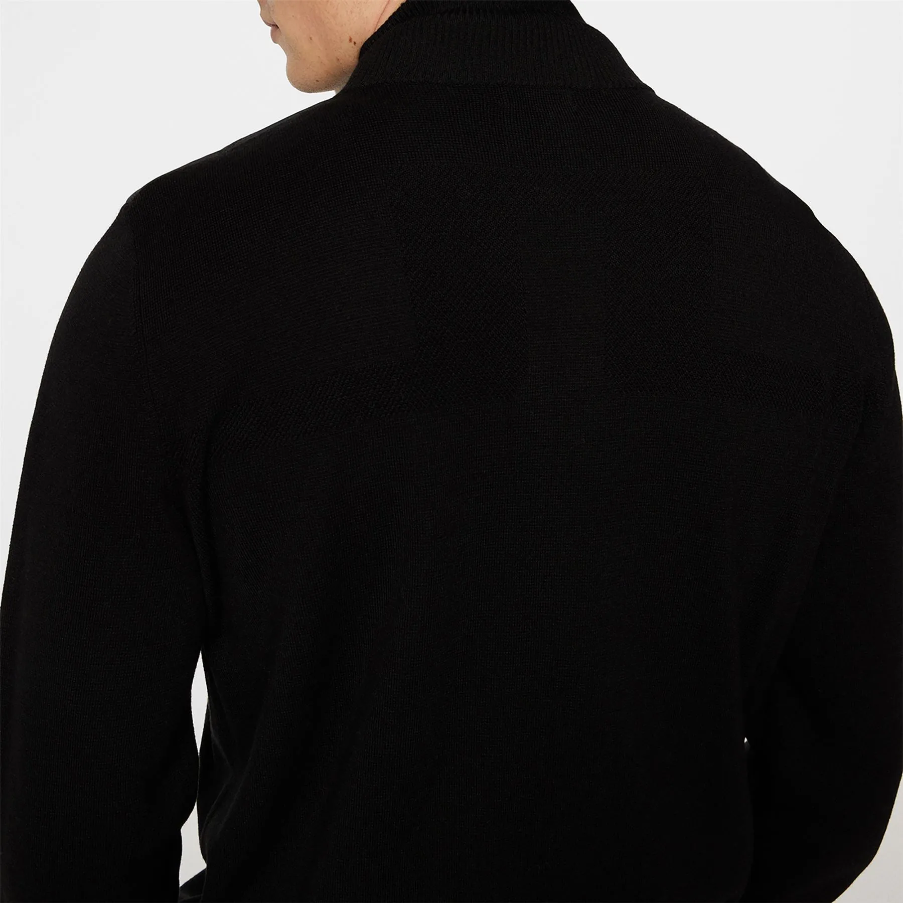 Bridge Knitted Hybrid Sweater Black - AW24