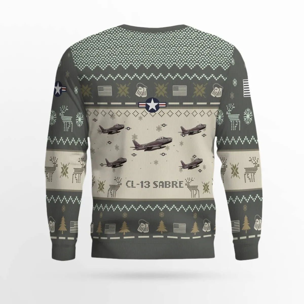 Canadair CL-13 Sabre CL13 Aircraft Ugly Sweater, Ugly Sweater Christmas Shirt for Men Dad Veteran