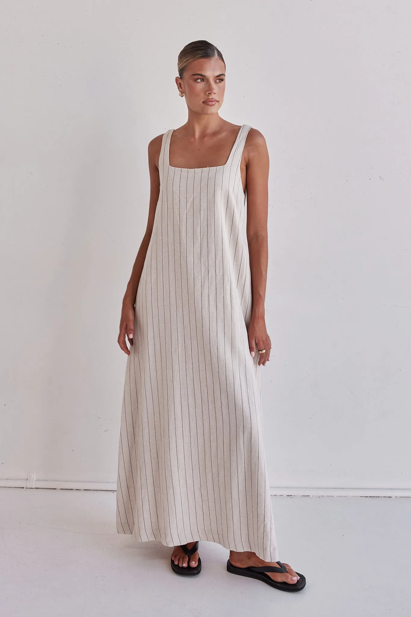 Cannes Maxi Dress (Beige)