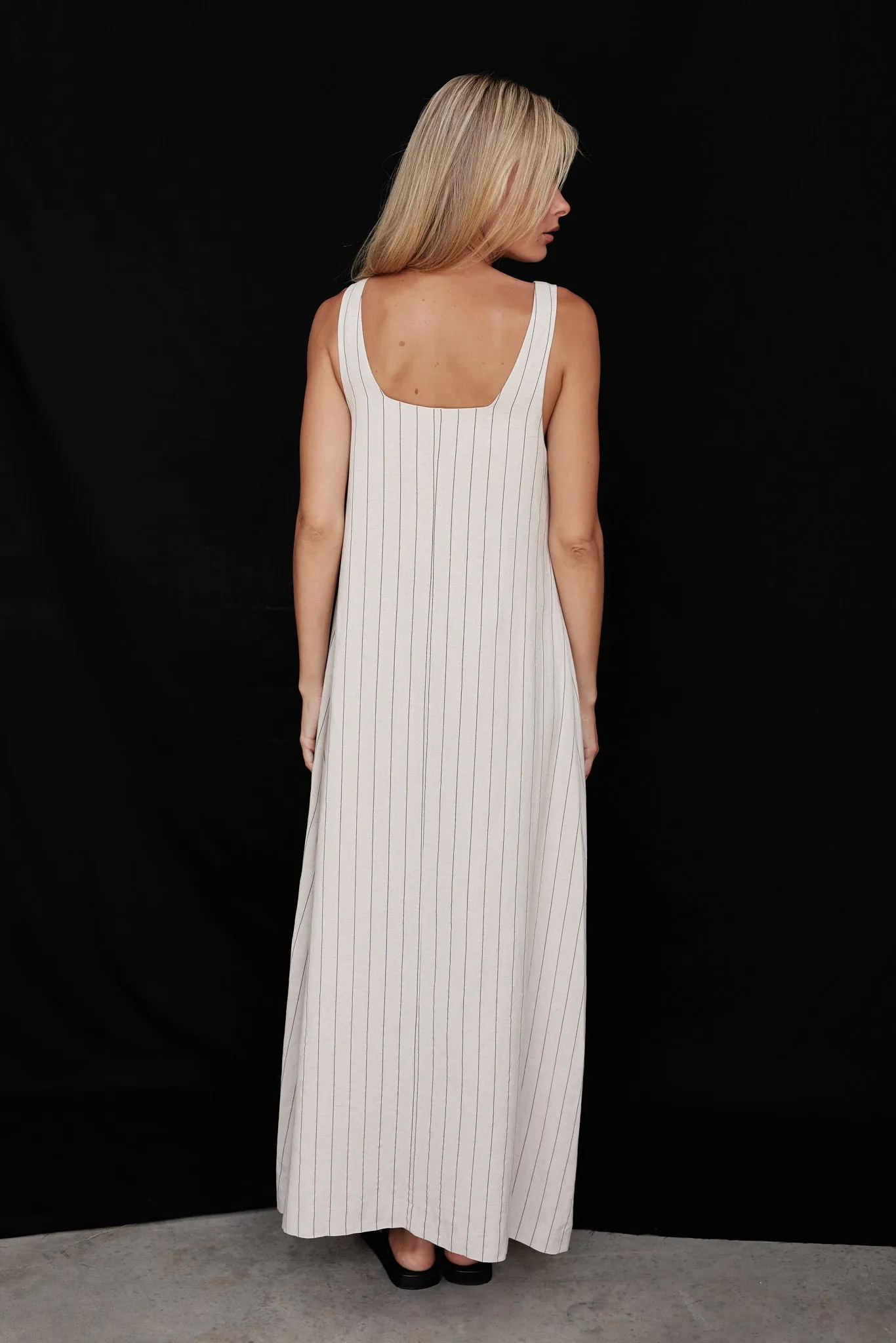 Cannes Maxi Dress (Beige)