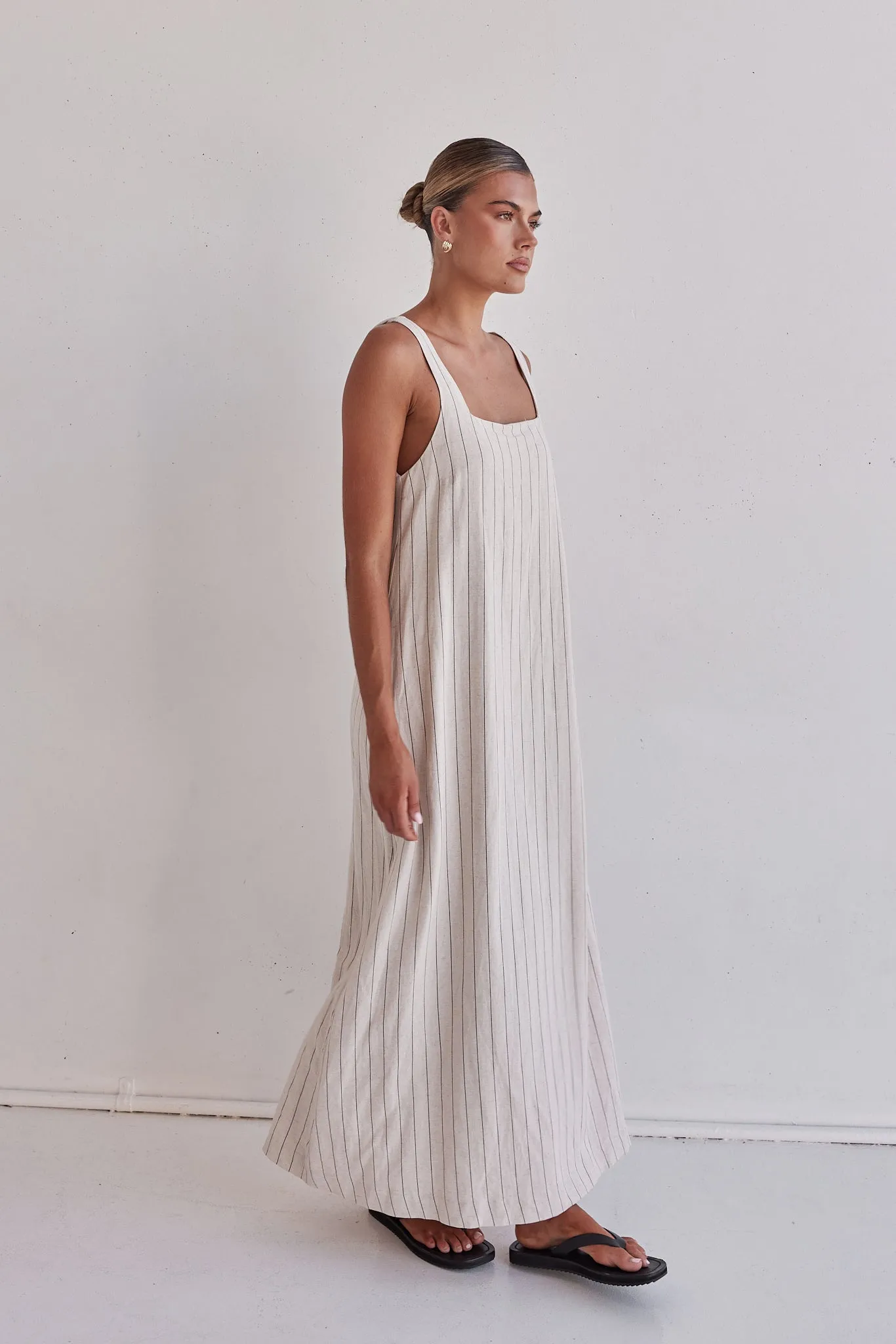 Cannes Maxi Dress (Beige)