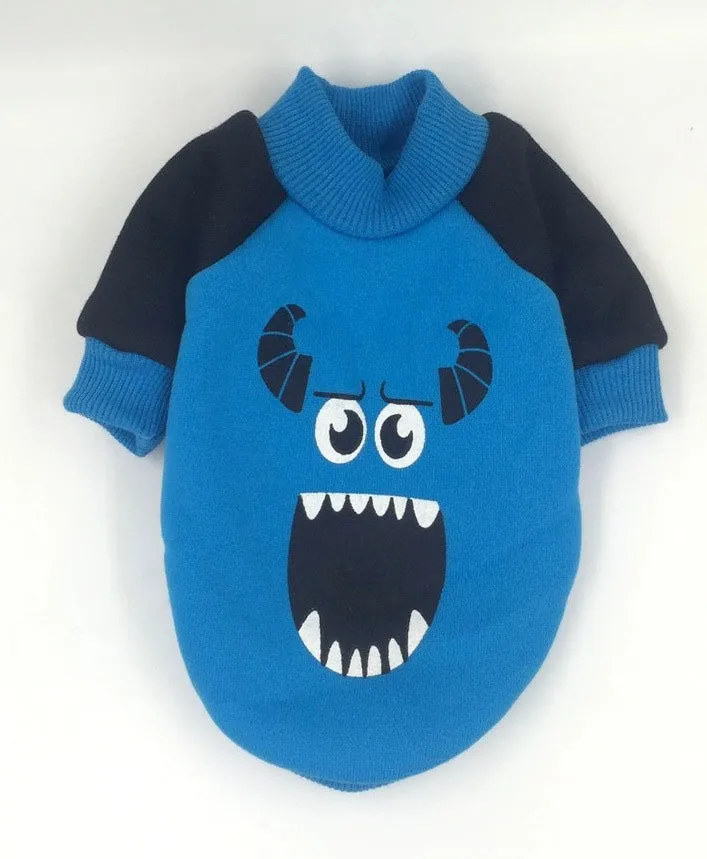 Cartoon Crew Neck with Contrast Sleeves