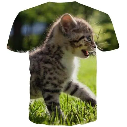 Cat T shirts Men Animal T-shirts Graphic Lovely T-shirts 3d Hip Hop Tshirts Casual Leisure Tshirt Printed Short Sleeve Fashion