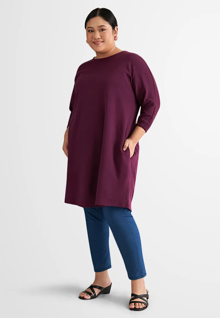 Celina Cuffed 3/4 Sleeve Dress Tee