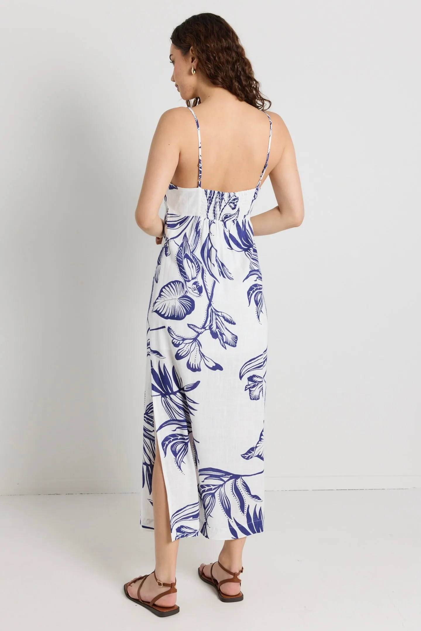 Citizen Navy Silhouette Strappy Maxi Dress