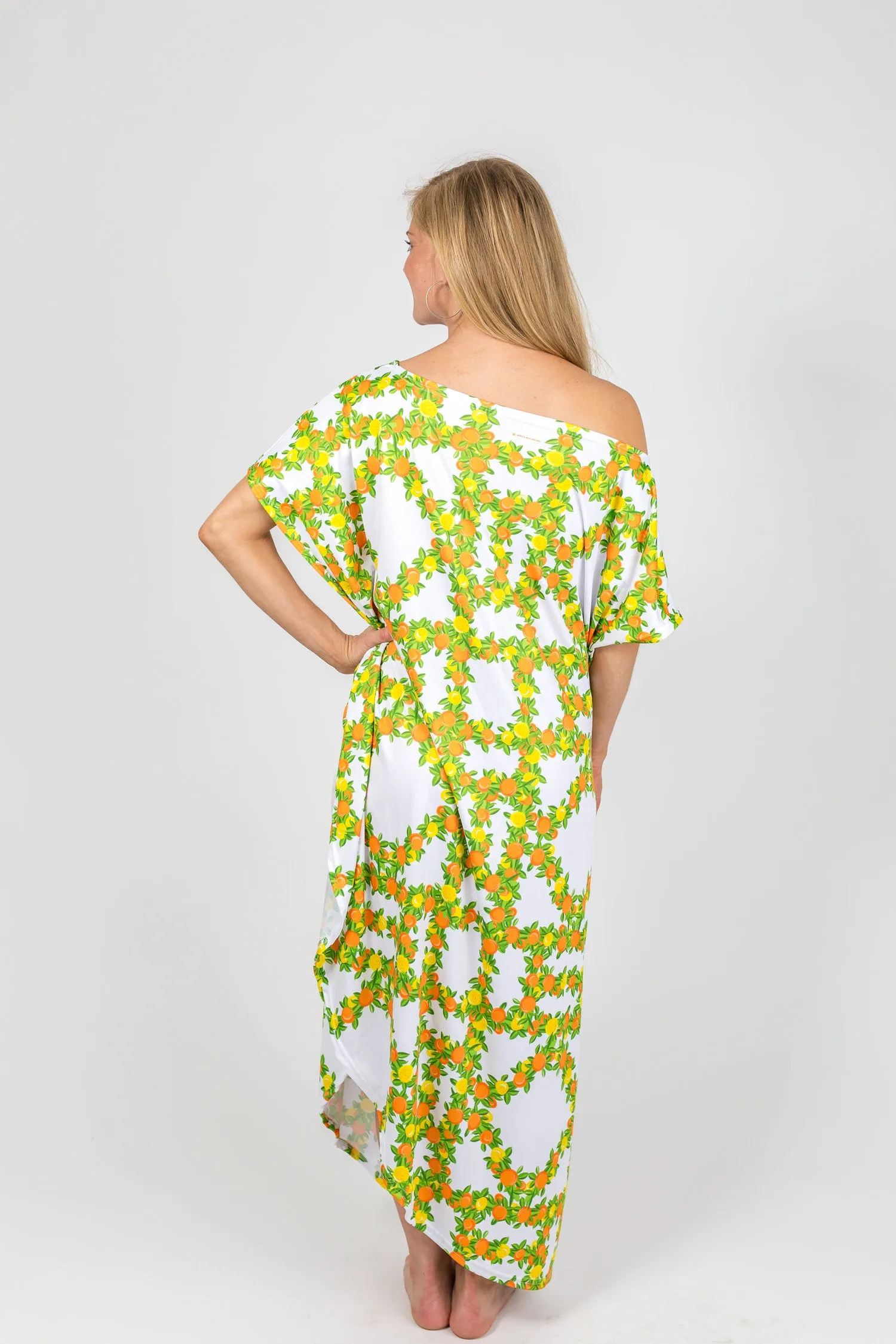 Citrus Trellis Maxi Coastal Caftan