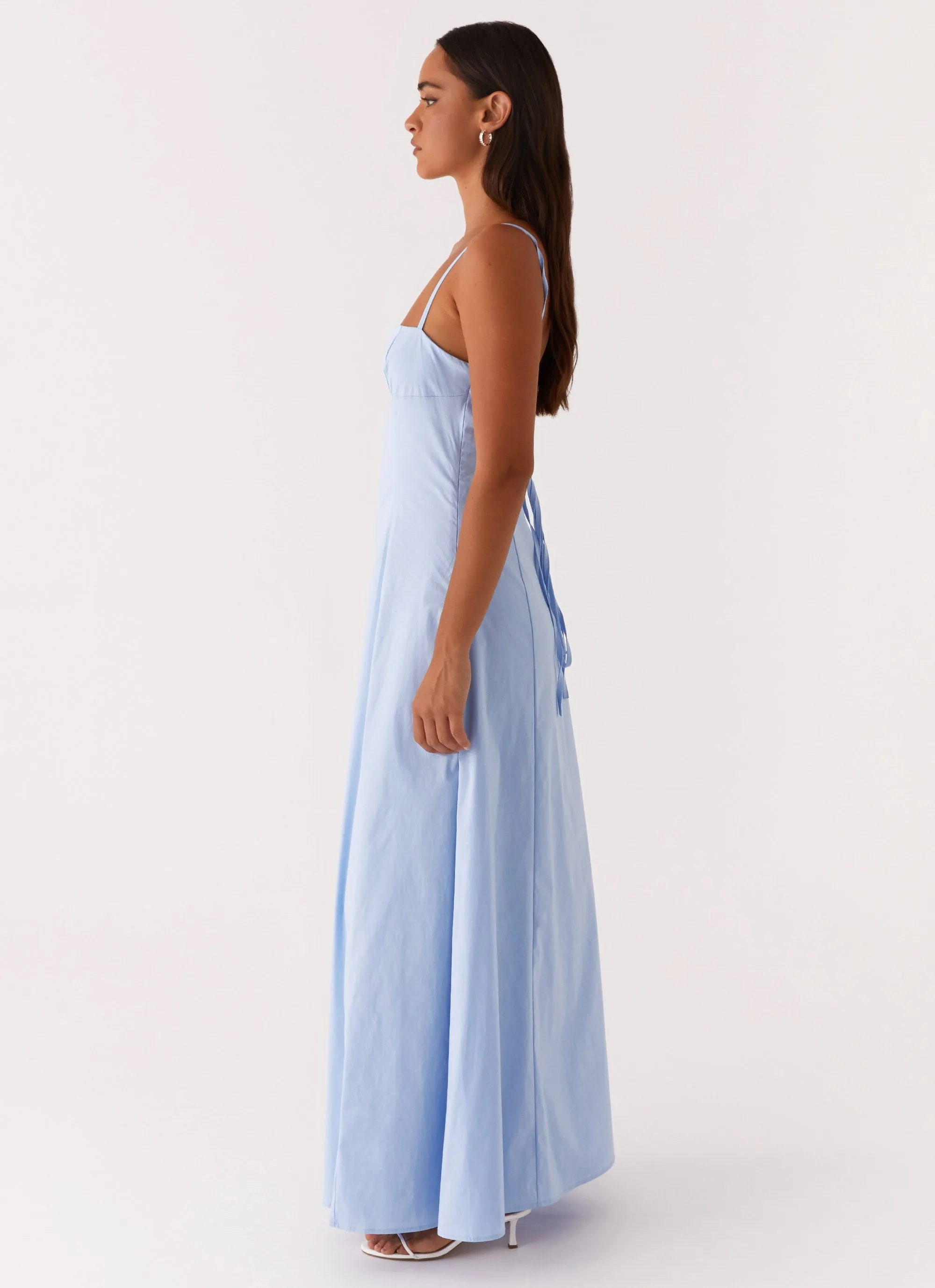 Clear As Day Maxi Dress - Blue