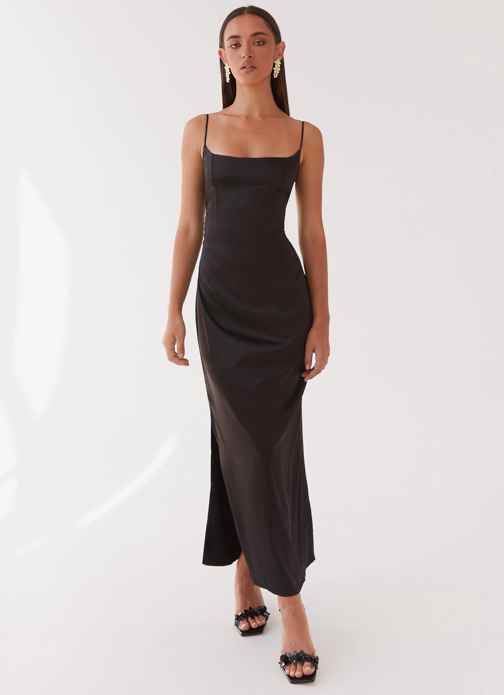 Close To You Maxi Dress - Black