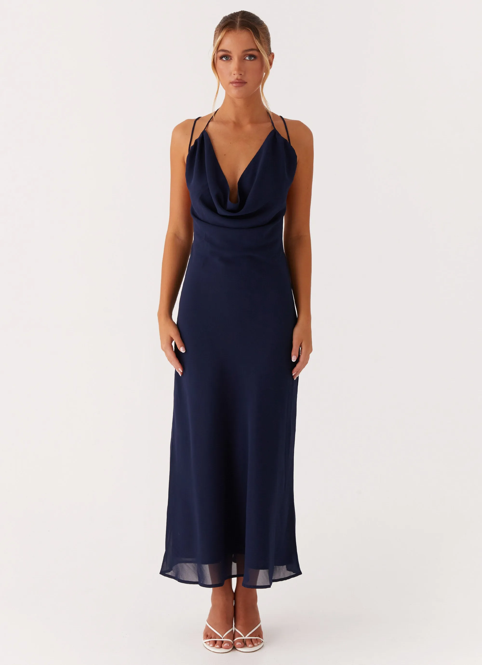 Clover Club Maxi Dress - Navy