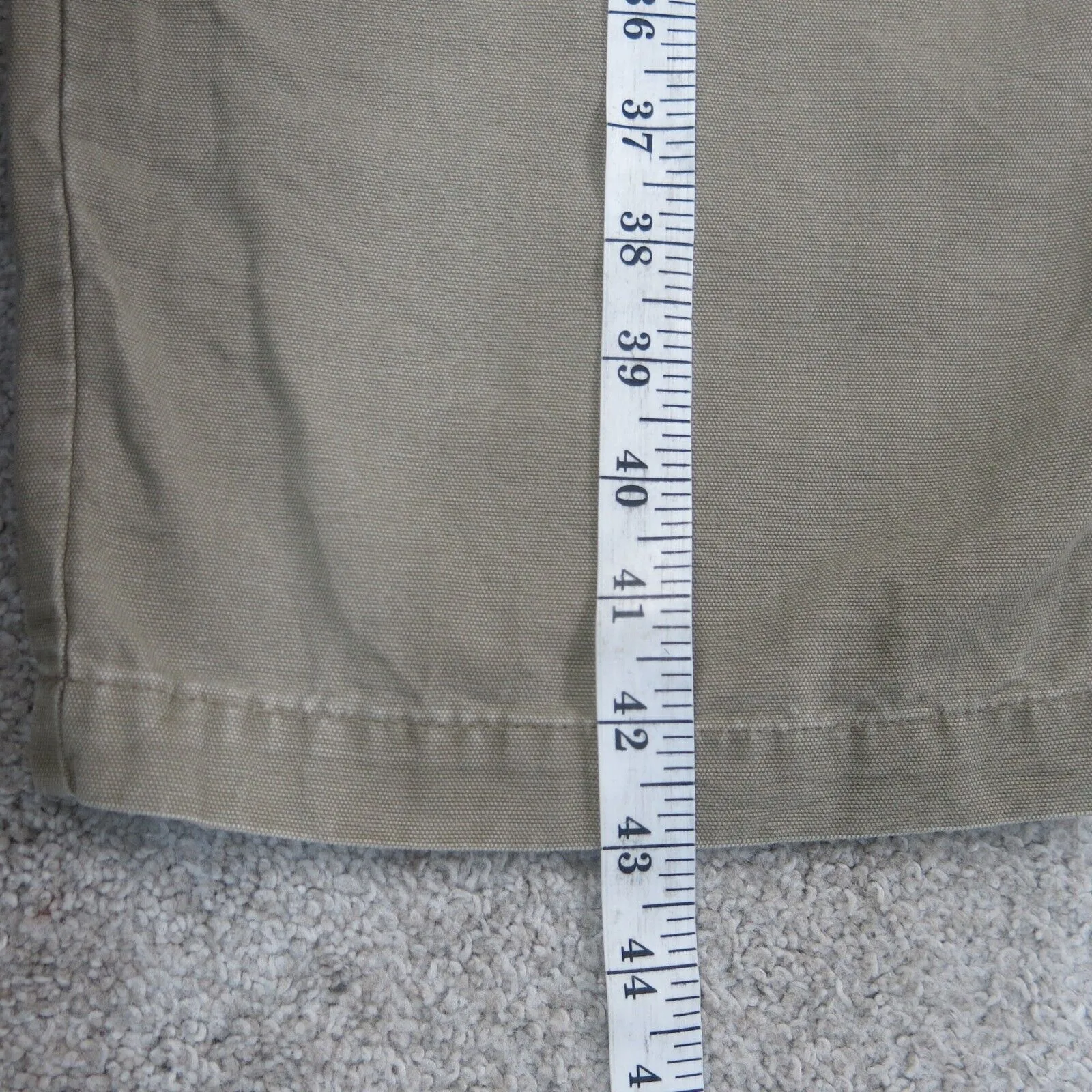 Columbia Pants Men 38 Cream Straight Leg Chino Pocket Cotton Lightweight Outdoor