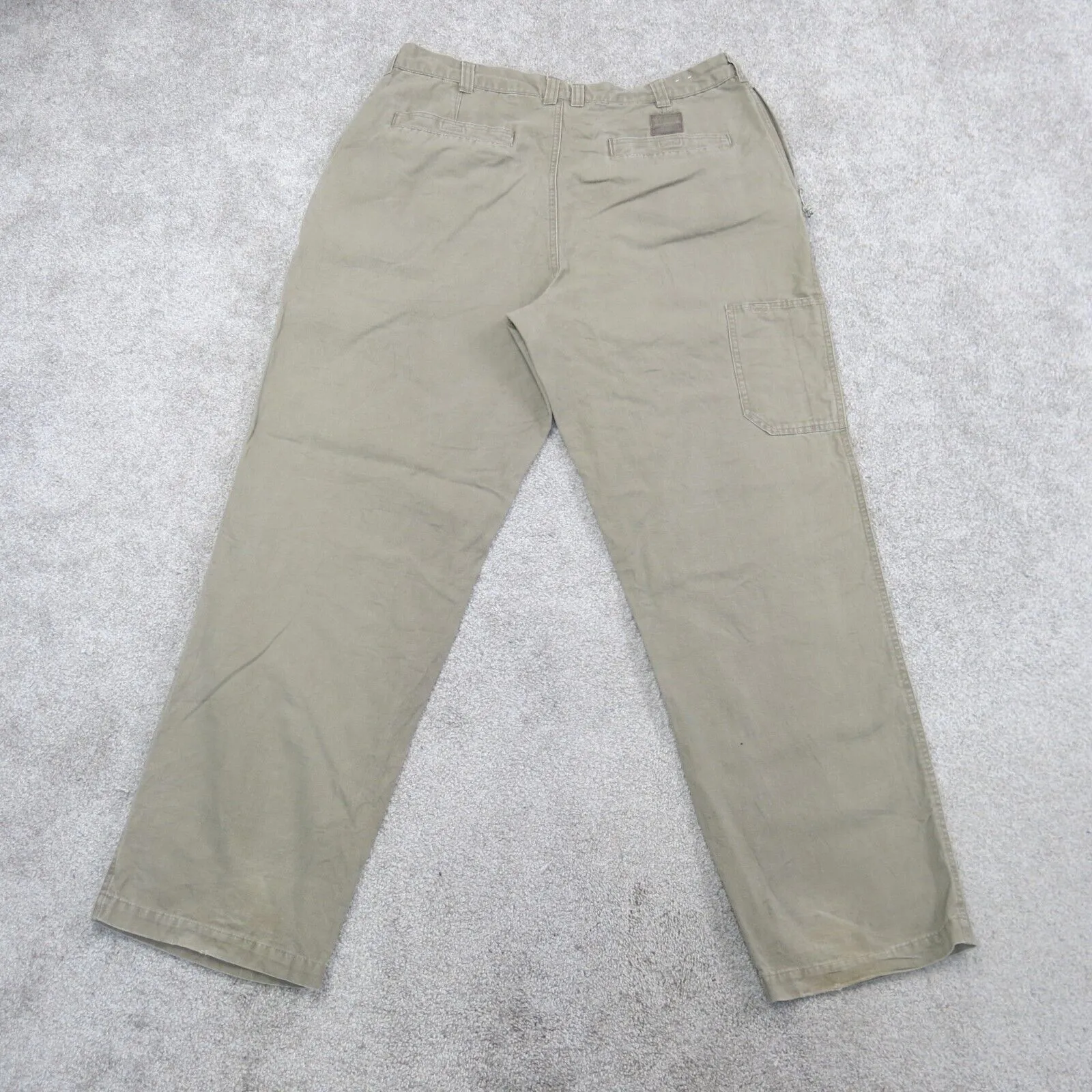 Columbia Pants Men 38 Cream Straight Leg Chino Pocket Cotton Lightweight Outdoor